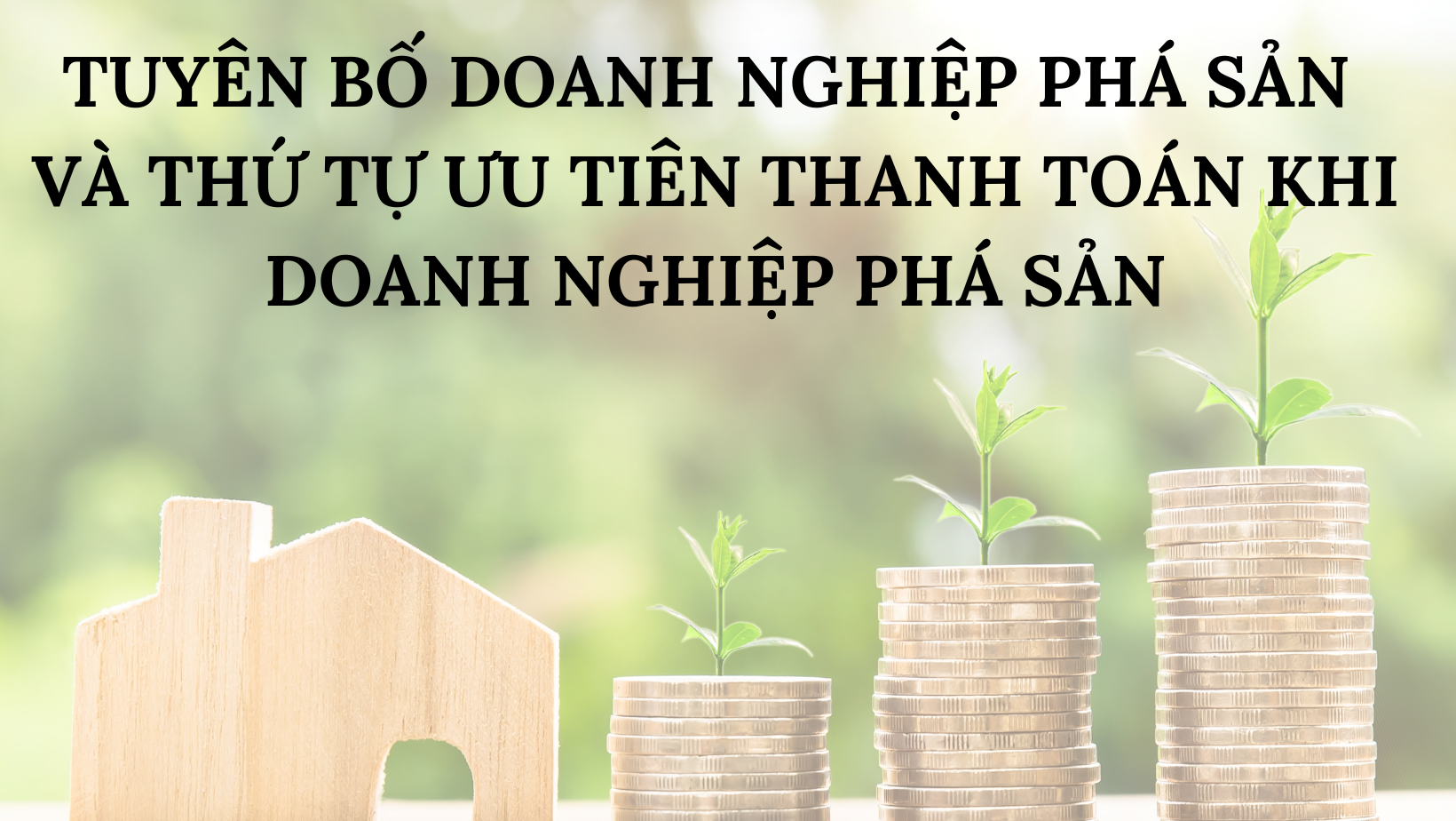 TUYÊN BỐ DOANH NGHIỆP PHÁ SẢN VÀ THỨ TỰ ƯU TIÊN THANH TOÁN KHI DOANH NGHIỆP PHÁ SẢN