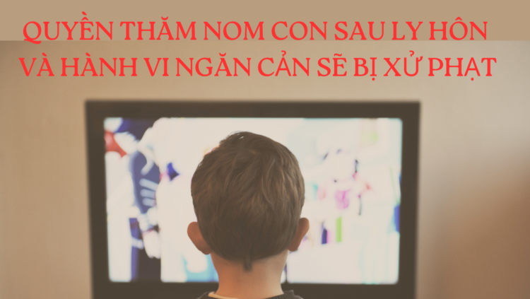 QUYỀN THĂM NOM CON SAU LY HÔN VÀ HÀNH VI NGĂN CẢN SẼ BỊ XỬ PHẠT